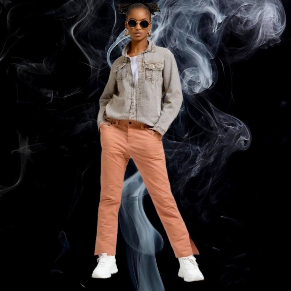 Free People Millennium Apricot Skinny Zipper Ankle Jeans, Size 26 (29/27) - Picture 3 of 11